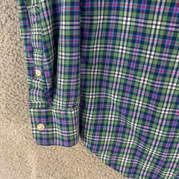 Vineyard Vines Shirt Mens Large Blue Plaid Slim Fit Whale Button Down Flannel - Picture 7 of 13